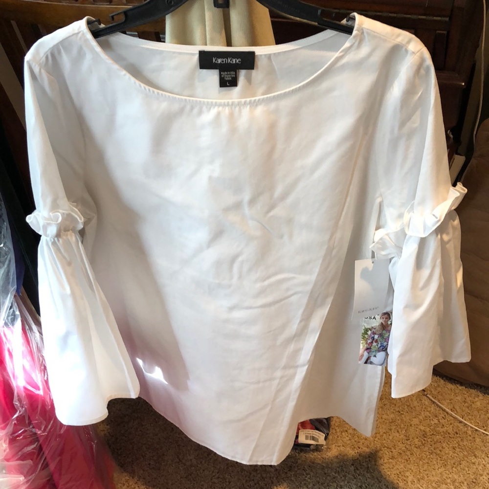 Karen Kane white shirt